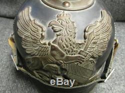 Wwi Imperial German Baden M. 15 Pickelhaube Helmet-original