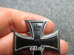 Wwi Imperial German Iron Cross 1st Class Medal-original-excellent-vaulted