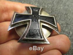 Wwi Imperial German Iron Cross 1st Class-scarce Screwback Variation-excellent