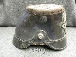 Wwi Imperial German M1915 Jaeger Troops Shako Hat Helmet-original