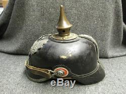 Wwi Imperial German Prussian Army M. 1915 Pickelhaube Helmet