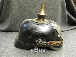 Wwi Imperial German Prussian Army M. 1915 Pickelhaube Helmet