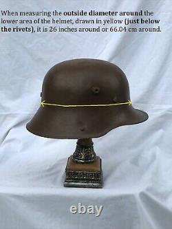 WWI Imperial German Army Trench Helmet M17 World War One