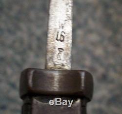 WWI Imperial German Bayonet M1898/05 1916 Weyersberg Sawback Butcher Blade