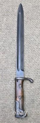WWI Imperial German M1898 Gewehr 98 Mauser Bayonet Turkish Modified Haenel