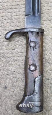 WWI Imperial German M1898 Gewehr 98 Mauser Bayonet Turkish Modified Haenel WWI Imperial German M1898 Gewehr 98 Mauser Bayonet Turkish Modified Haenel