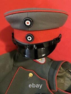 WWI Imperial German Tunic With Medals Hat And Belt (Reproduction)