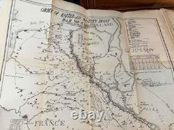 WWI KEYSTONE 300 STEREOVIEW PHOTOS & OAK STEREOSCOPE VOLS 1-6 with CATALOG & MAPS