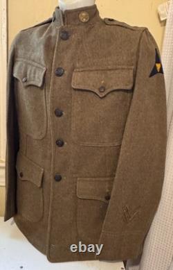 WWI K troop, 3rd Cavalry Regt, 3rd CORPS. M1917 British Contract Service Coat