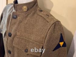 WWI K troop, 3rd Cavalry Regt, 3rd CORPS. M1917 British Contract Service Coat