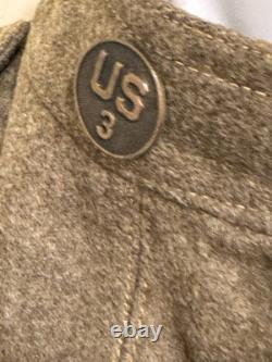 WWI K troop, 3rd Cavalry Regt, 3rd CORPS. M1917 British Contract Service Coat