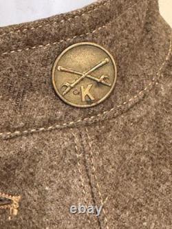 WWI K troop, 3rd Cavalry Regt, 3rd CORPS. M1917 British Contract Service Coat
