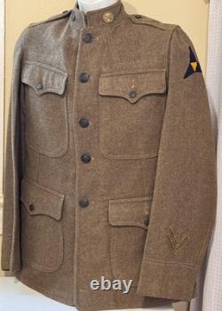 WWI K troop, 3rd Cavalry Regt, 3rd CORPS. M1917 British Contract Service Coat