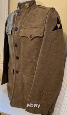 WWI K troop, 3rd Cavalry Regt, 3rd CORPS. M1917 British Contract Service Coat