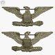 WWI LARGE US ARMY USMC COLONEL EAGLES? INSIGNIA 1-7/8 x 3/4 BB&B PATTERN WW1