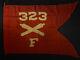 WWI M1895 Service Guidon F BTRY, 323rd Field Artillery Regiment, AEF 83rd DIV
