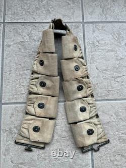 WWI M1910 Ammo Cartridge Belt, Unit Marked, 319th Infantry, Coy A