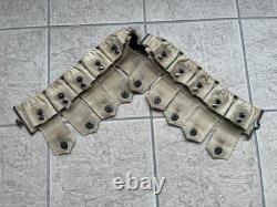 WWI M1910 Ammo Cartridge Belt, Unit Marked, 319th Infantry, Coy A