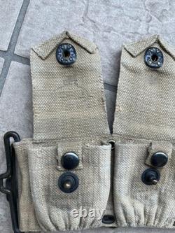 WWI M1910 Ammo Cartridge Belt, Unit Marked, 319th Infantry, Coy A