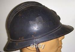 WWI M1915 French Army Artillery Adrian Helmet from AFS Driver Lt. Bown's Estate