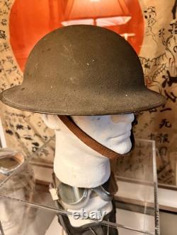 WWI M1917 Helmet (ZC202) Complete Liner, Tag & C/S (Size 6 7/8) Mint NOS Uniss