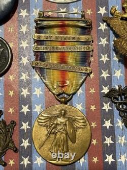 WWI Medal/ID Group to Medical Corps Officer from Maryland Fought with British RA