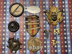 WWI Medal/ID Group to Medical Corps Officer from Maryland Fought with British RA