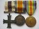 WWI Military Cross War and Victory medal trio M. C