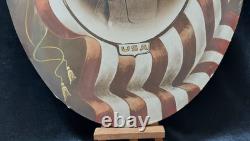 WWI Military Named Soldier Flag Eagle Photo Frame Convex Glass