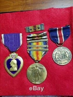 WWI Missouri Soldier's medal group WIA