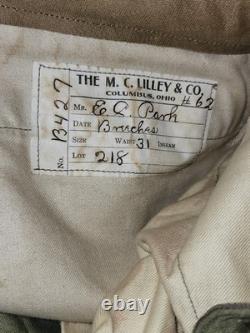 WWI Named KS Infantry Militia Uniform EC Park Sam Browne Dog Tags Portrait