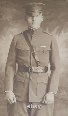 WWI Named KS Infantry Militia Uniform EC Park Sam Browne Dog Tags Portrait
