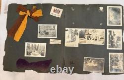 WWI Named Military Scrapbook Page 24 Original Photos 110th Infantry Soldier