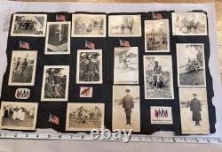 WWI Named Military Scrapbook Page 24 Original Photos 110th Infantry Soldier