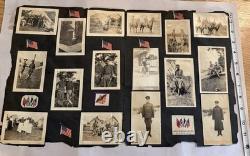 WWI Named Military Scrapbook Page 24 Original Photos 110th Infantry Soldier