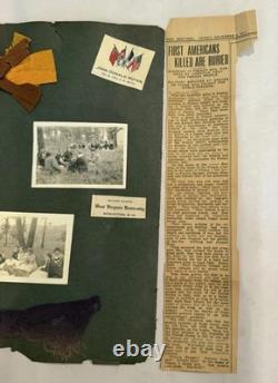 WWI Named Military Scrapbook Page 24 Original Photos 110th Infantry Soldier