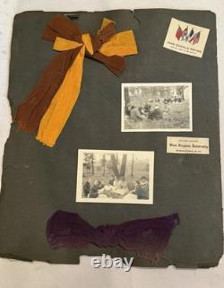 WWI Named Military Scrapbook Page 24 Original Photos 110th Infantry Soldier