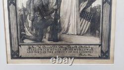 WWI Named Soldier Served With Honor Died In The Service Presidential Certificate