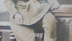 WWI Named Soldier Tinted Photo Frame Convex Glass Co. D 357th Inf. 90th Div