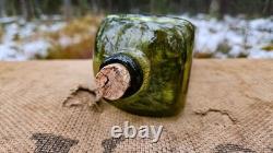 WWI ORIGINAL GERMAN J. J. W. PETERS GIN GREEN GLAS BOTTLE from CHRISTMAS BATTLES