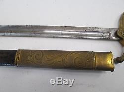 Wwi Or Before European Austrian Officers Export Sword With Scabbard