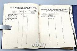 WWI Officer's Record of Services 2nd Lieut Harry Nunn Dundee Royal Fusiliers MiD