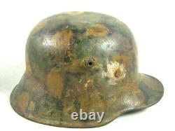 WWI Original German M16 M1916 Gebruder Bing WW1 Military Army Helmet Camouflage