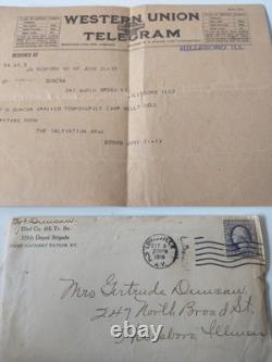 WWI Over 20 Letters, 1 Photo & USS Leviathon Troop Billet Card Nice Content