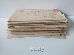 WWI Over 20 Letters, 1 Photo & USS Leviathon Troop Billet Card Nice Content