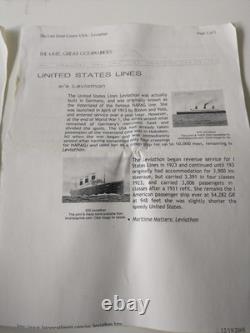 WWI Over 20 Letters, 1 Photo & USS Leviathon Troop Billet Card Nice Content