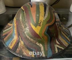 WWI Painted Camouflage 36th Infantry Helmet