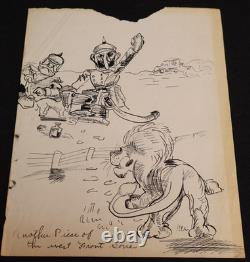 WWI Pen Art Illustration Drawing'Another Piece of The West Front' Peterson 1918