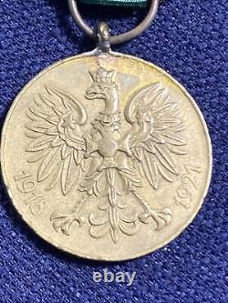 WWI Poland Commemorative Medal For the War 1918-1921 Original RARE