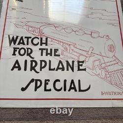 WWI Poster The Victory Loan Flyers Airplane Special Show Train